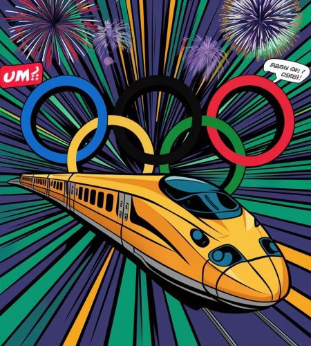 eurostar devoile son train dore pour celebrer les jo de paris 2024