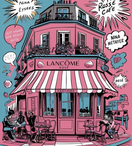 Lancôme Inaugure Son Café de la Rose avec Nina Metayer