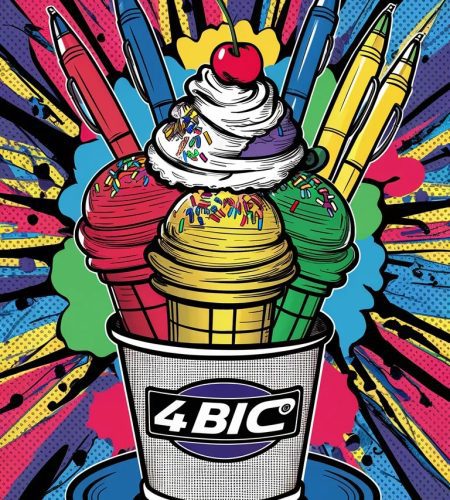 Deliveroo et BIC Adoucissent la Rentrée Avec des Glaces 4 Couleurs !