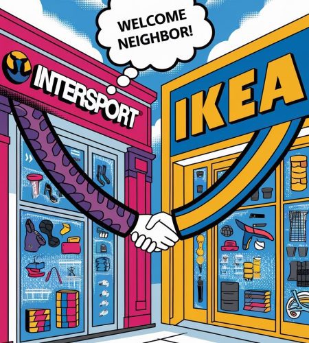 quand intersport fait un clin doeil a ikea