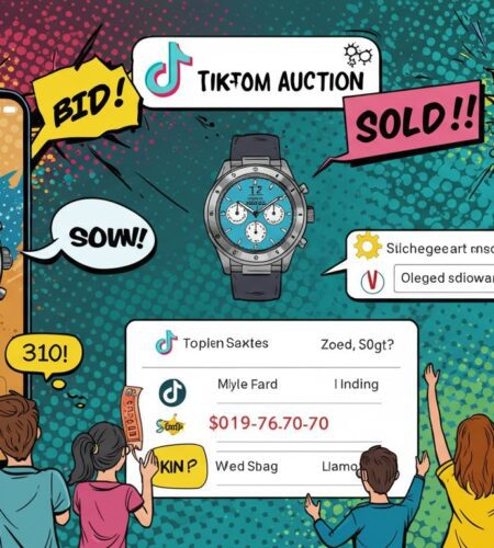 tiktok lance les encheres en direct avec compte a rebours
