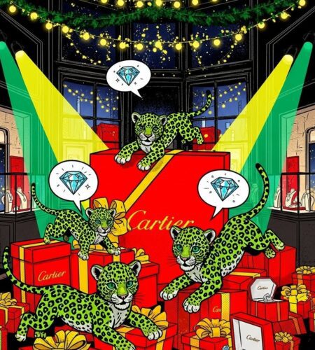 cartier reveille ses pantheres pour noel 2025