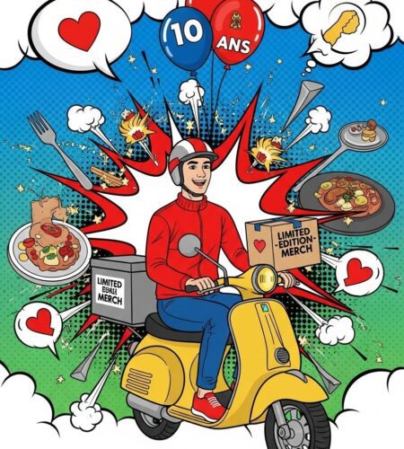 deliveroo celebre 10 ans avec merch solidaire