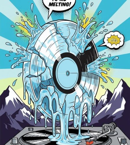 glaciers en vinyle le coup de genie eco marketing