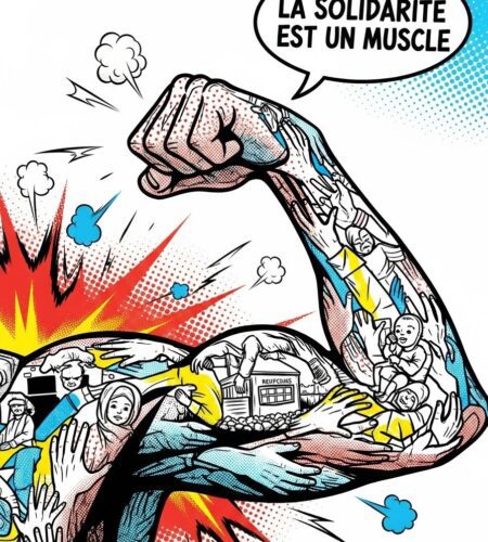 La Solidarité Est un Muscle : Campagne Coup de Poing