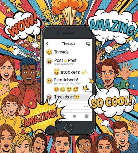 threads teste les stickers animes dans les posts
