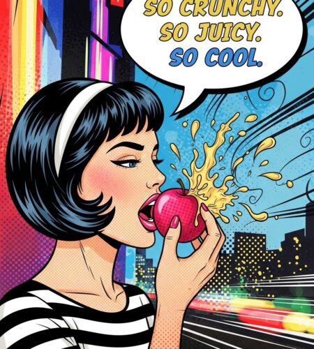 pink lady revolutionne son image avec so crunchy so juicy so cool