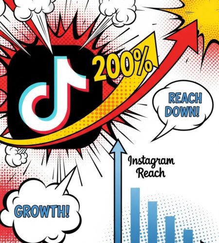 tiktok explose croissance explosive mais reach organique en baisse sur instagram