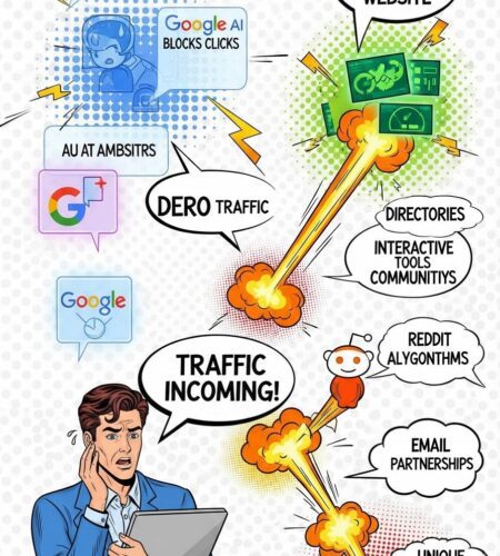 generer trafic nouveau site web malgre ia et algorithmes