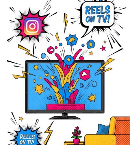 instagram sur google tv reels en grand ecran