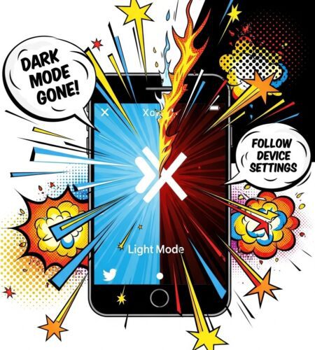 x supprime le mode nuit dans lapplication