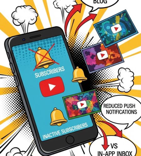 youtube reduit les notifications pour abonnes inactifs