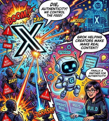 x face a lia combattre les bots tout en promouvant grok