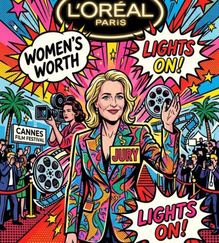 Gillian Anderson Jurée L’Oréal au Prix Lights on Women’s Worth Cannes