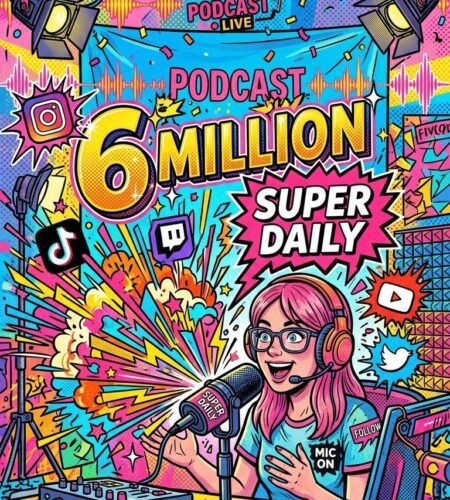 le super daily atteint 6 millions decoutes succes du podcast social media
