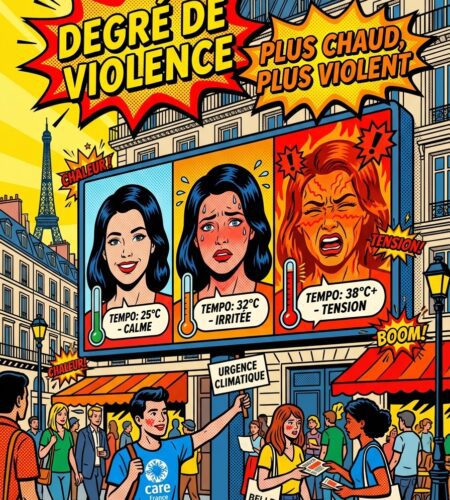 degre de violence campagne dooh impactante sur canicule et violences