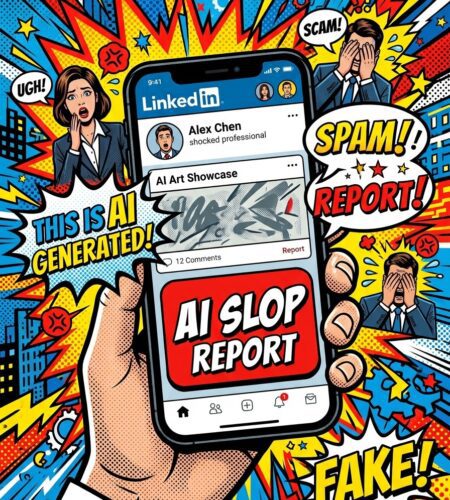 linkedin permet de signaler le contenu ia fin de lai slop