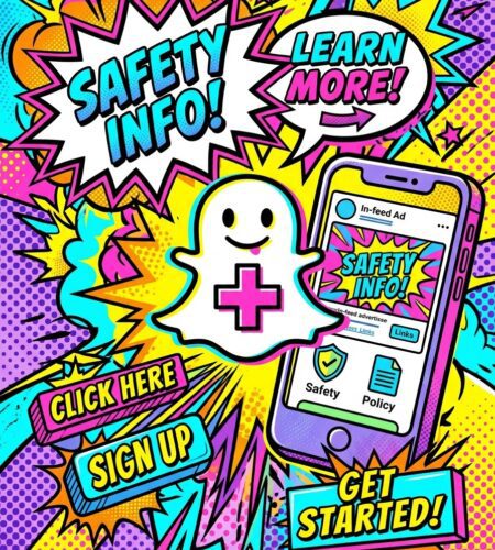 snapchat pharma ads liens disclaimer multi cta
