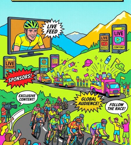 tour de france de course a media global