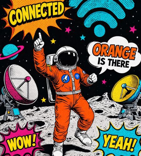orange prolonge sa campagne reseau sur la lune