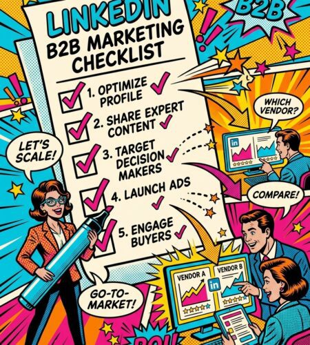 checklist linkedin pour campagnes marketing b2b