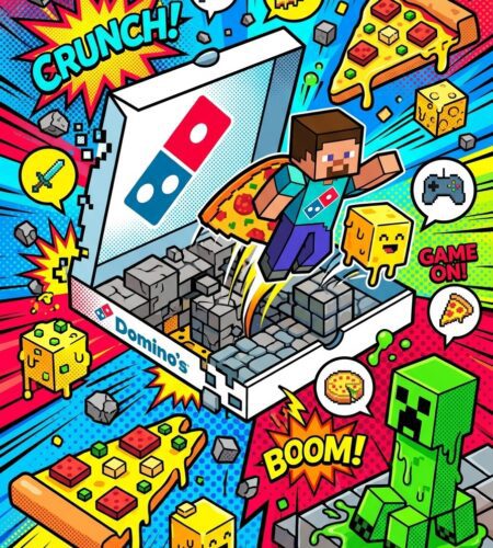 dominos x minecraft dungeons ii pizza et gaming